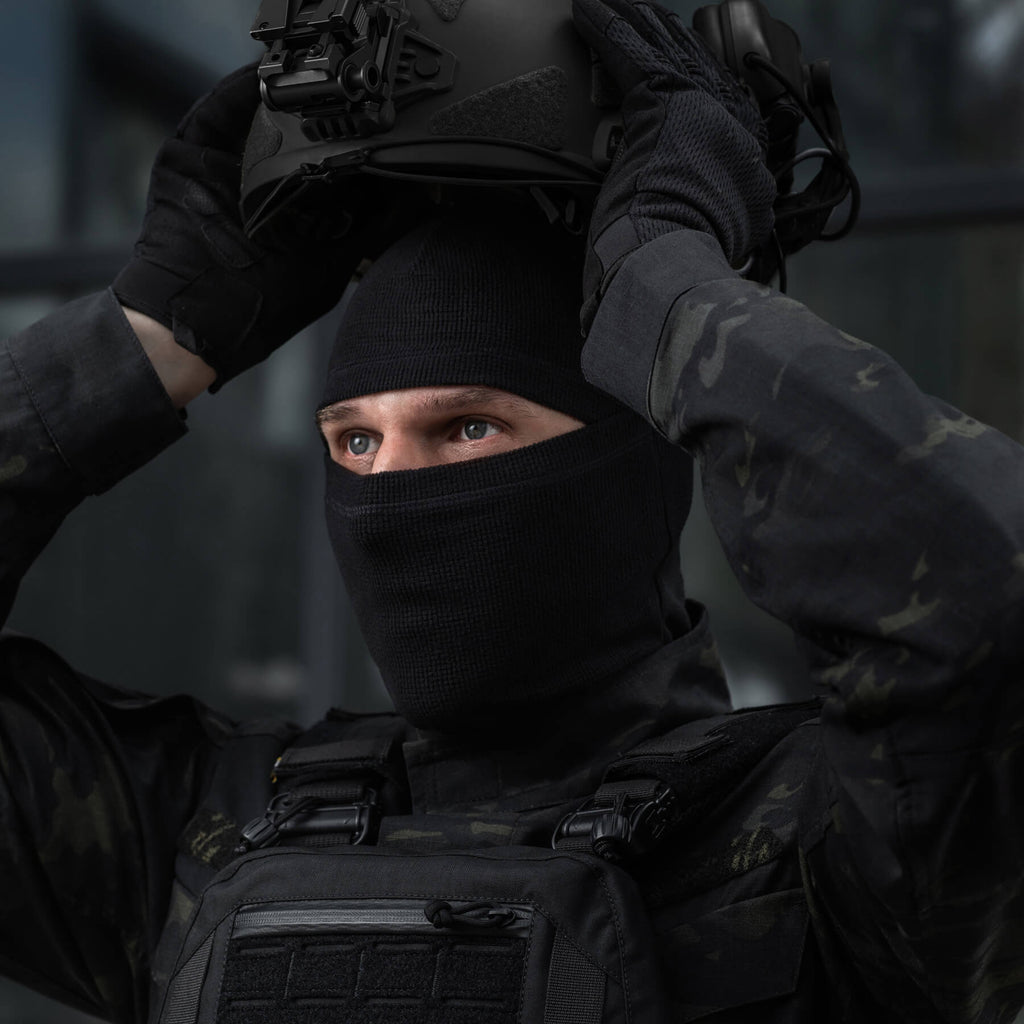 M-Tac балаклава-ніндзя Basic мікрофліс ріп-стоп Black