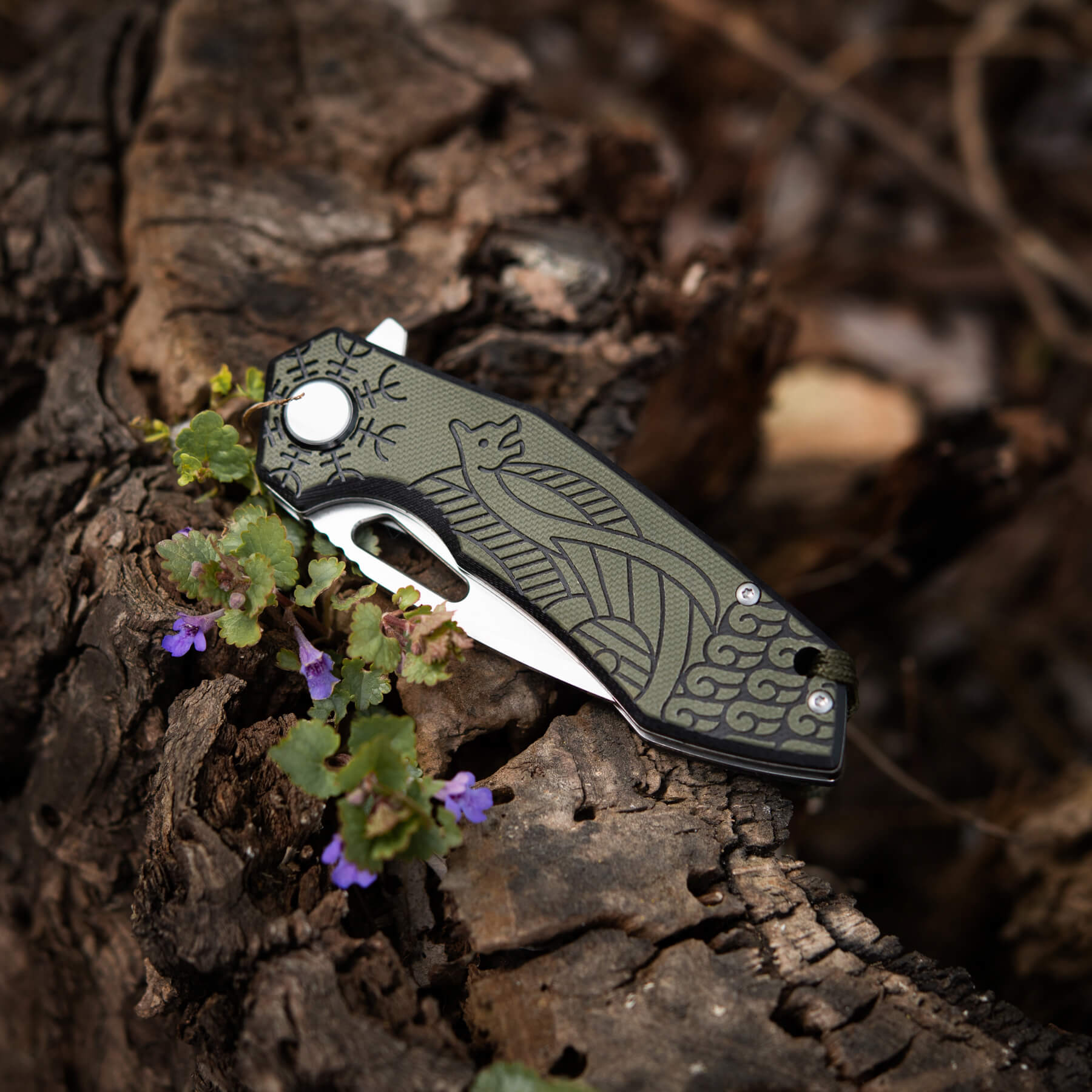 M-Tac ніж складний Type 12 Scandinavian Stonewash Black/Olive