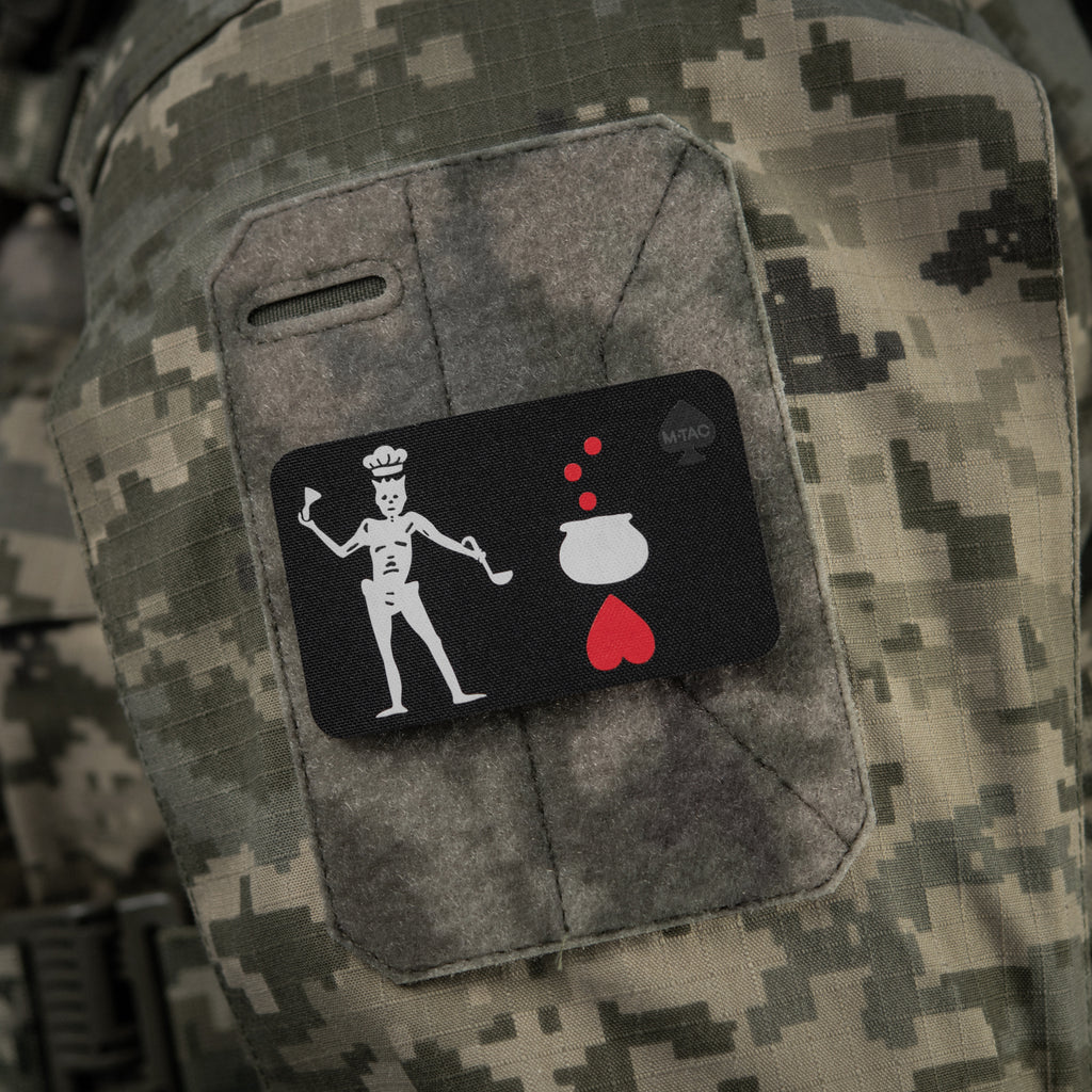 M-Tac нашивка прапор Чорна Борода Кухар Black