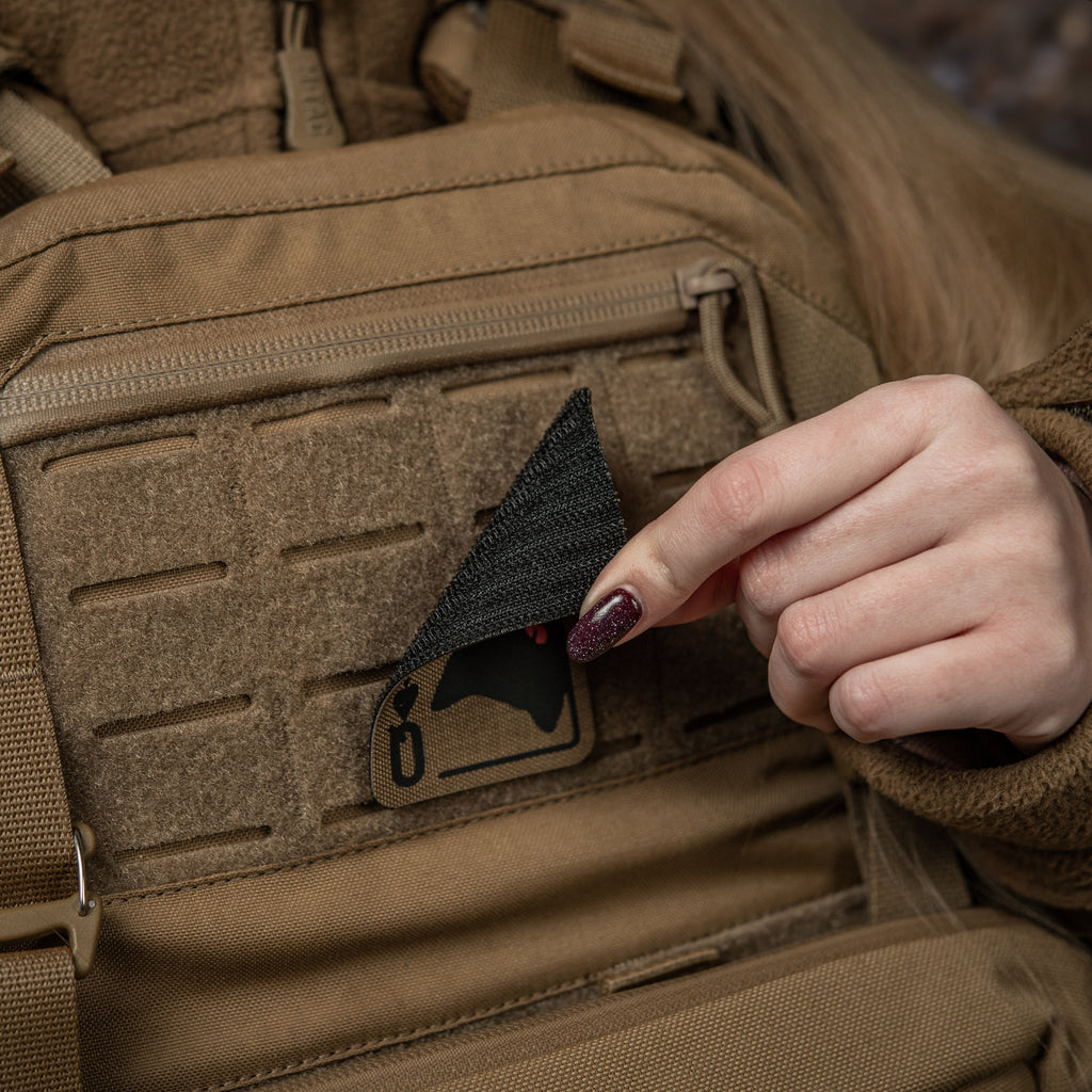 M-Tac нашивка Queen of spades Coyote/Black
