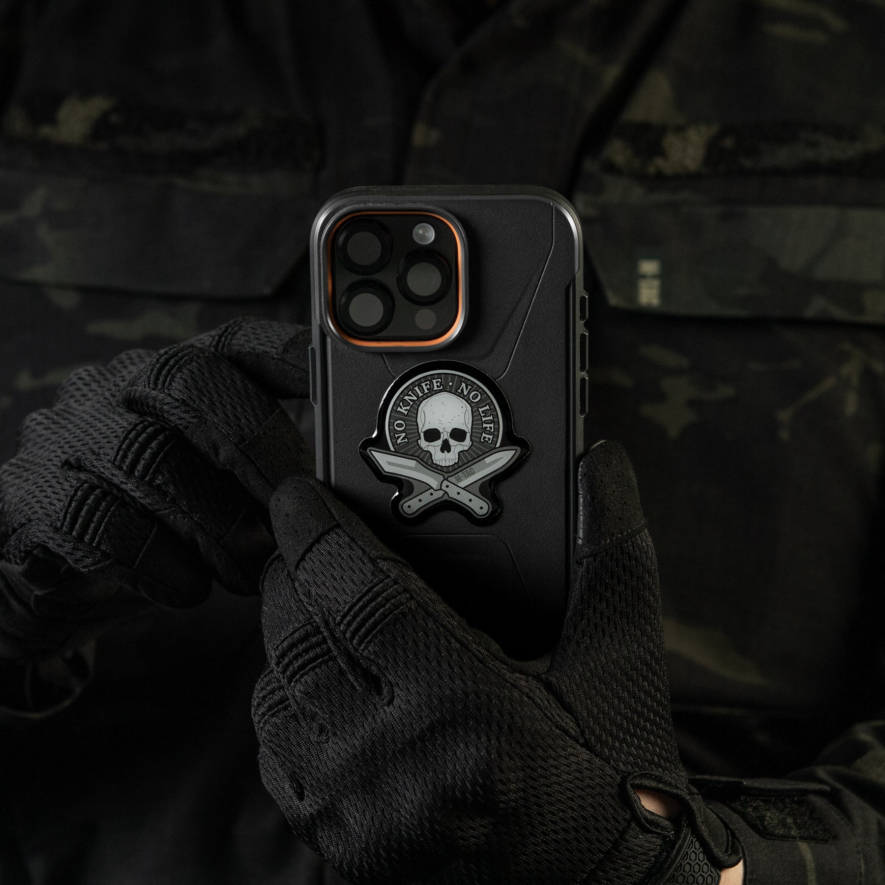 M-Tac наклейка обємна No Knife - No Life