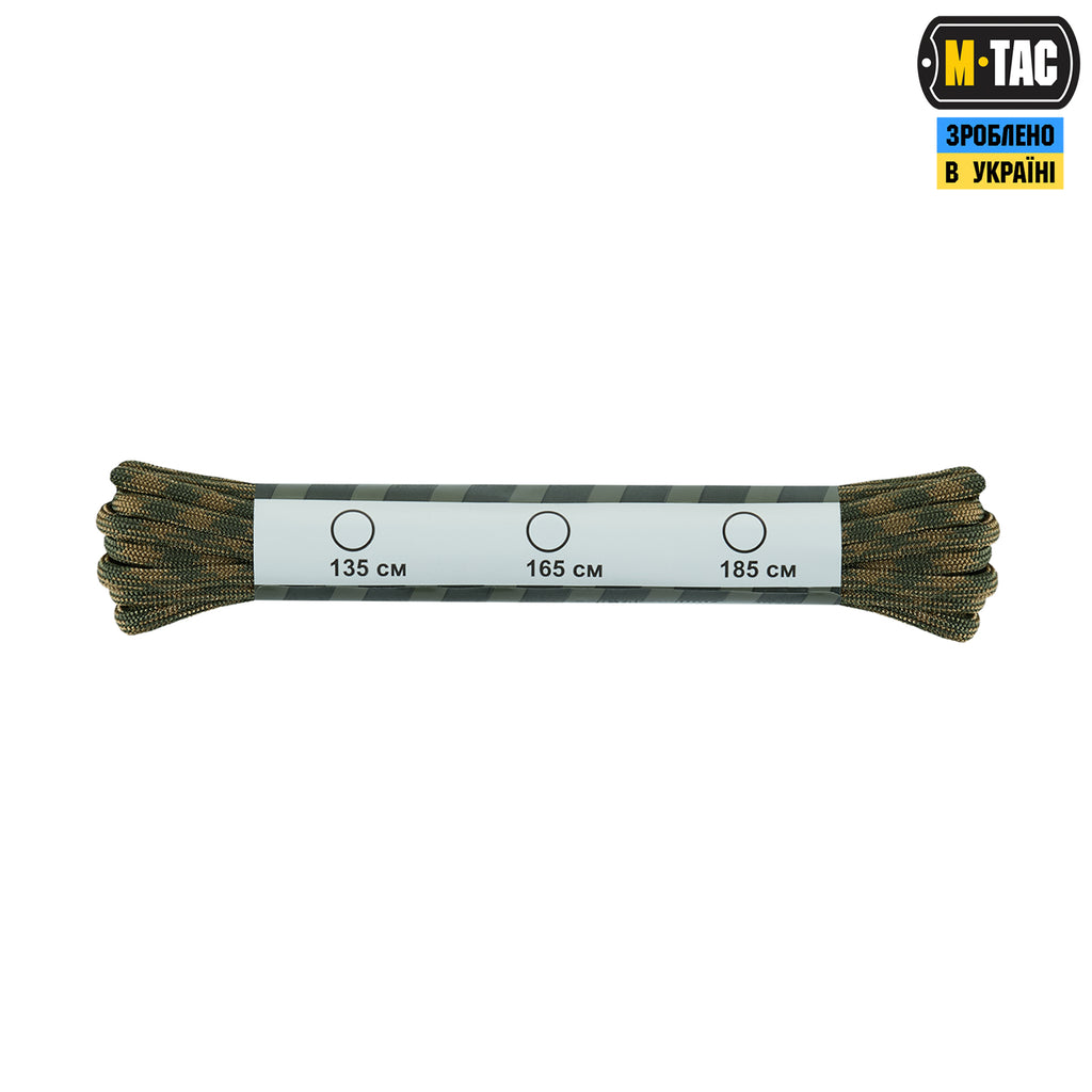 M-Tac шнурки coyote/ranger green нейлон Mil-Spec (135 СМ)
