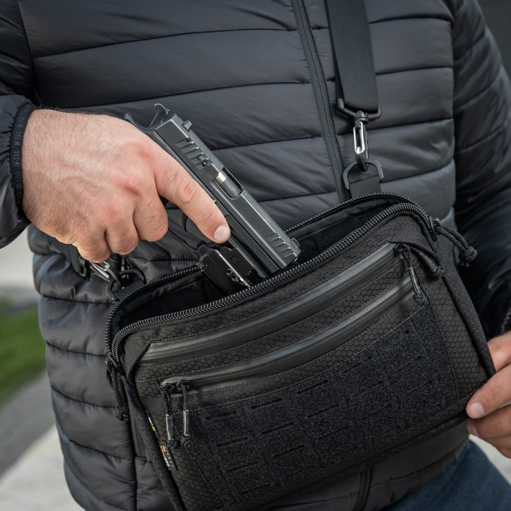 M-Tac сумка Admin Bag Medium Elite з липучкою Hex Black