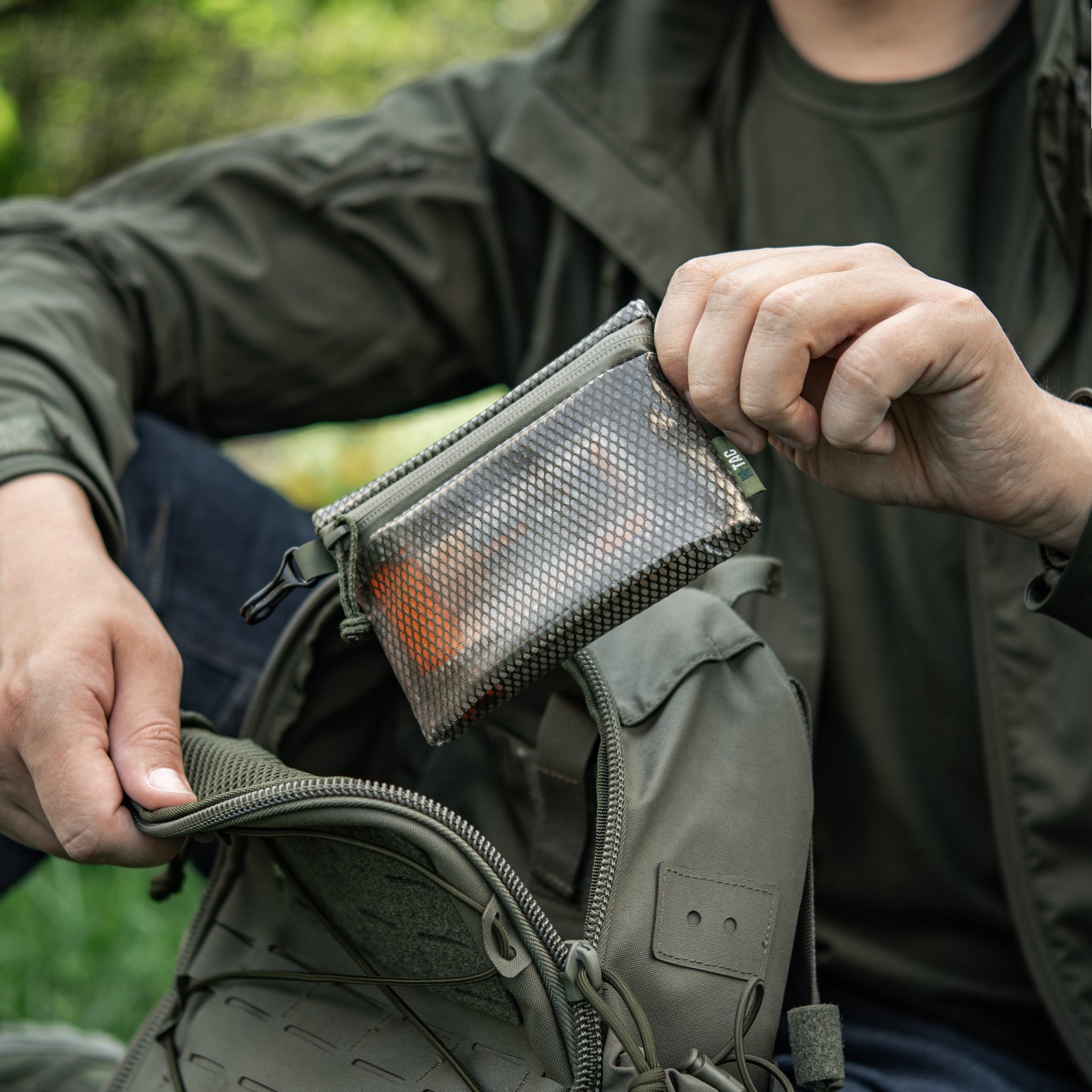 M-Tac комплект органайзерів Zip Pocket Set Elite Ranger Green