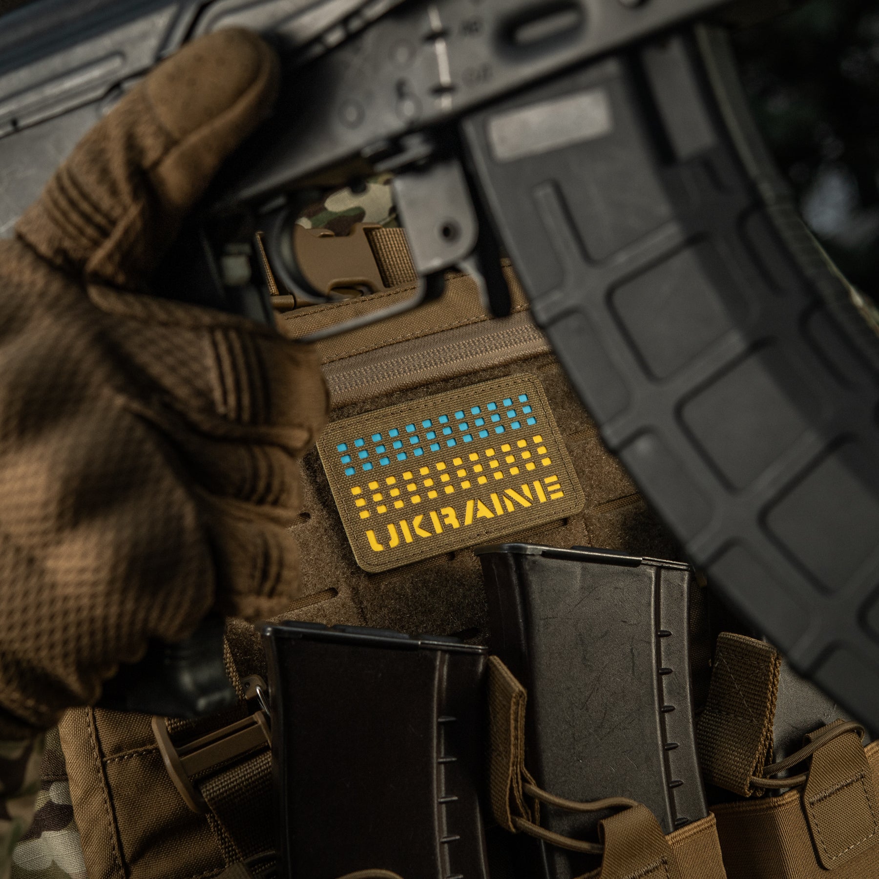 M-Tac нашивка Ukraine Laser Cut Coyote/Yellow/Blue/GID