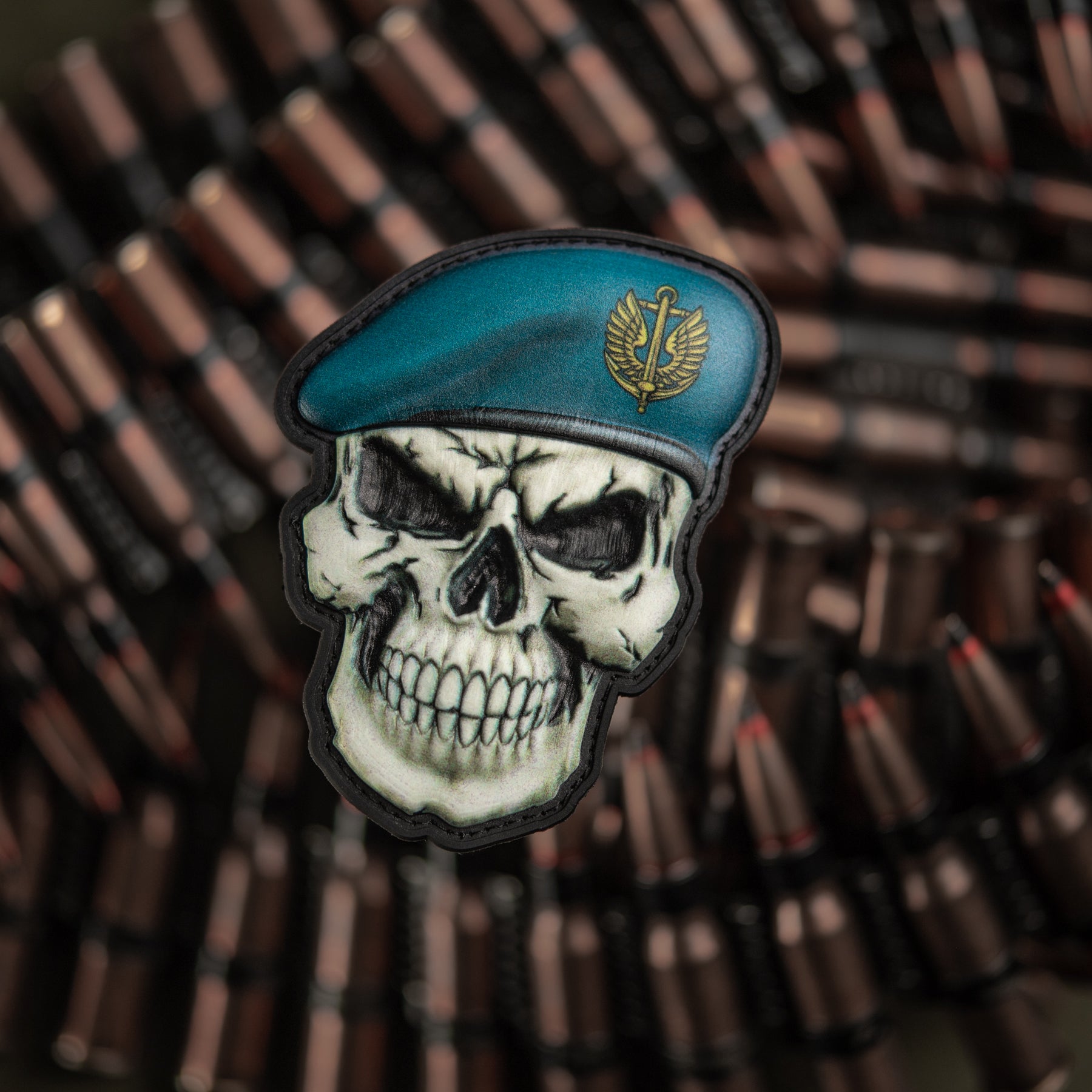 M-Tac нашивка Череп у береті (Морська піхота)