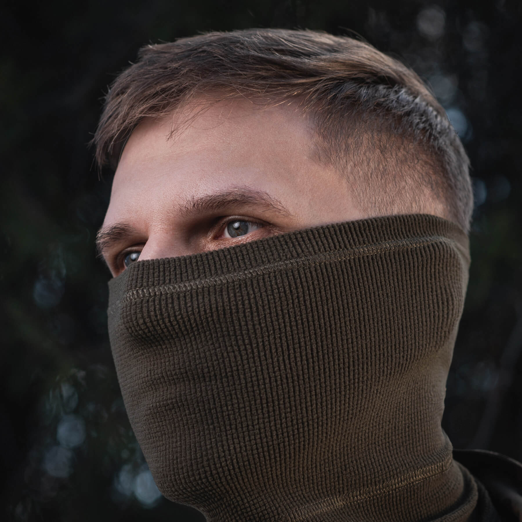 M-Tac шарф-труба анатомічний мікрофліс ріп-стоп Dark Olive