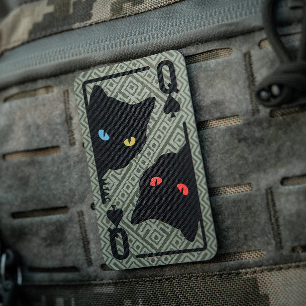 M-Tac нашивка Queen of spades (Орнамент) Olive