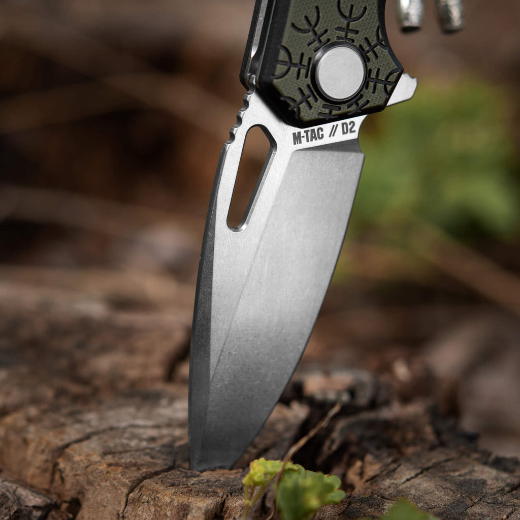 M-Tac ніж складний Type 12 Scandinavian Stonewash Black/Olive