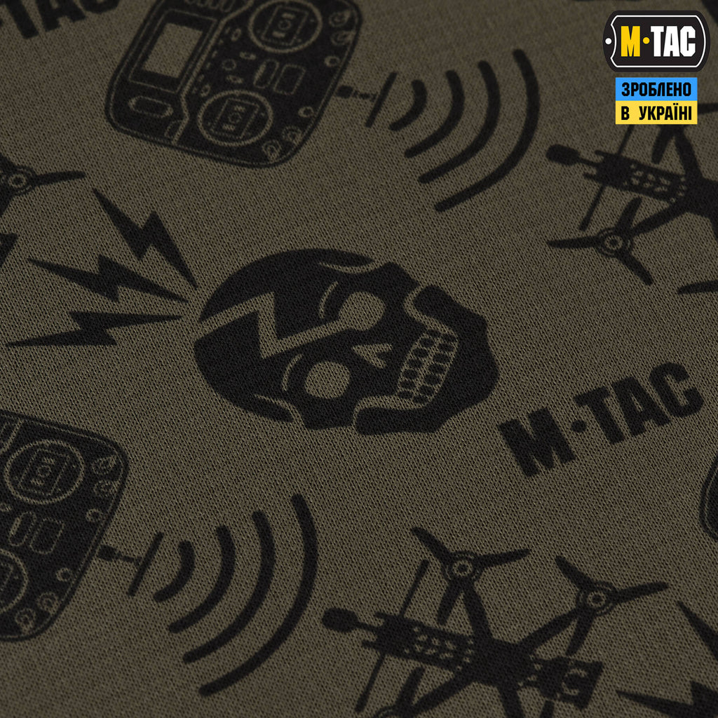 M-Tac шарф-труба мікрофліс Drone Pattern Dark Olive