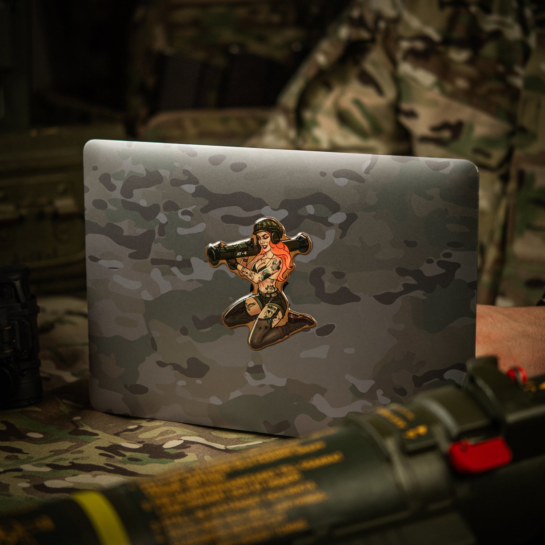M-Tac наклейка Tactical girl №9 AT4 Тату