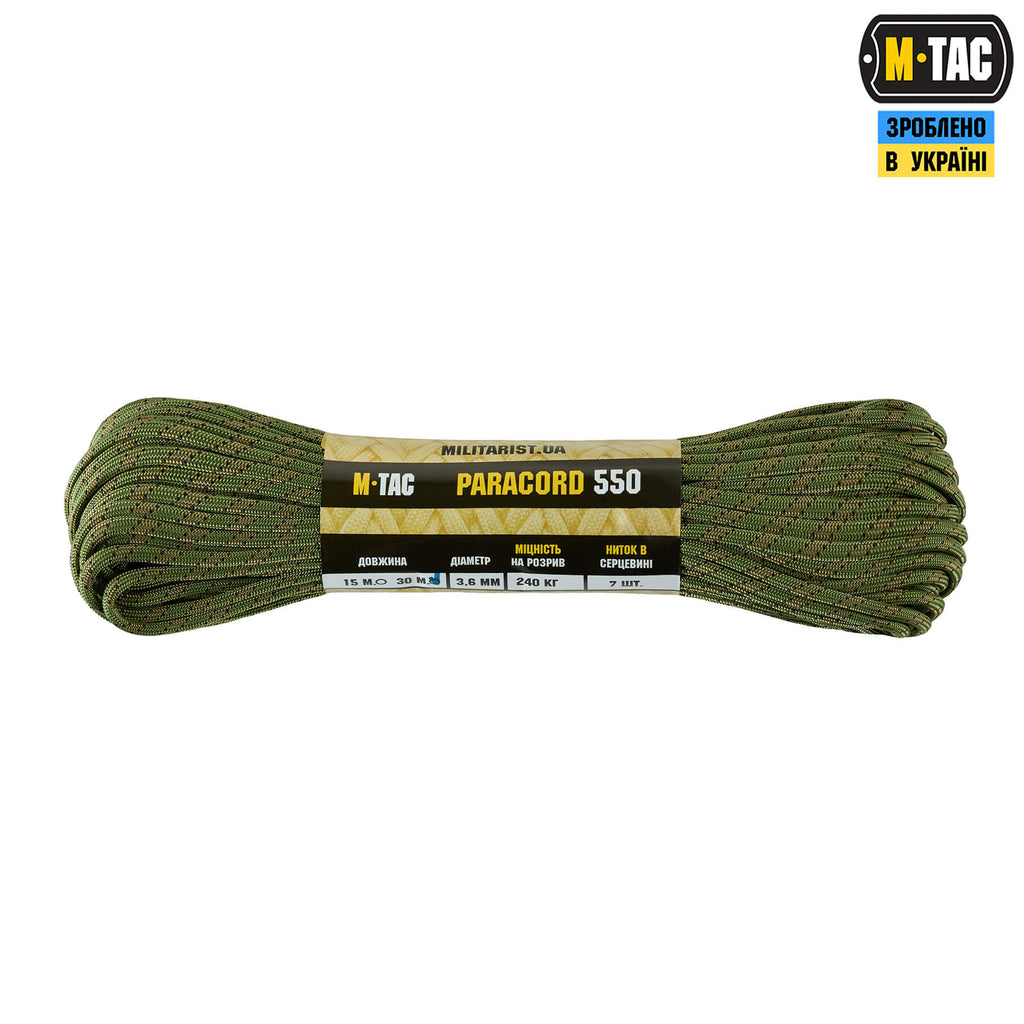 M-Tac паракорд 550 type III Officer 30м