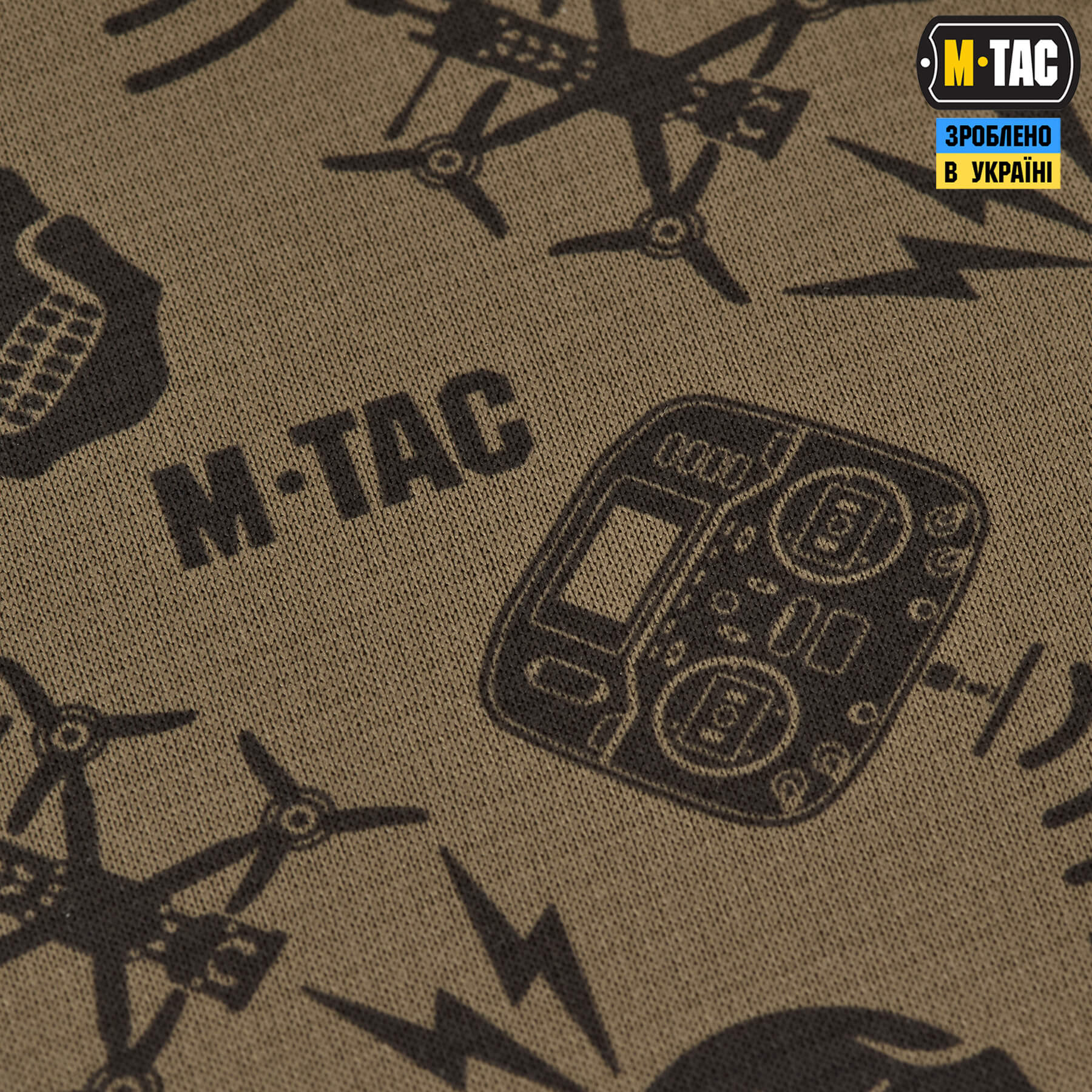 M-Tac шарф-труба мікрофліс Drone Pattern Tan