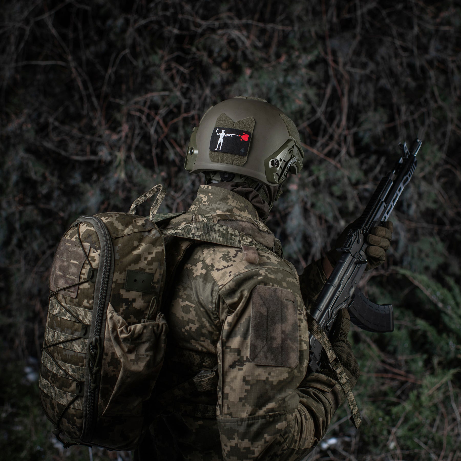M-Tac нашивка прапор Чорна Борода АК-74 Black