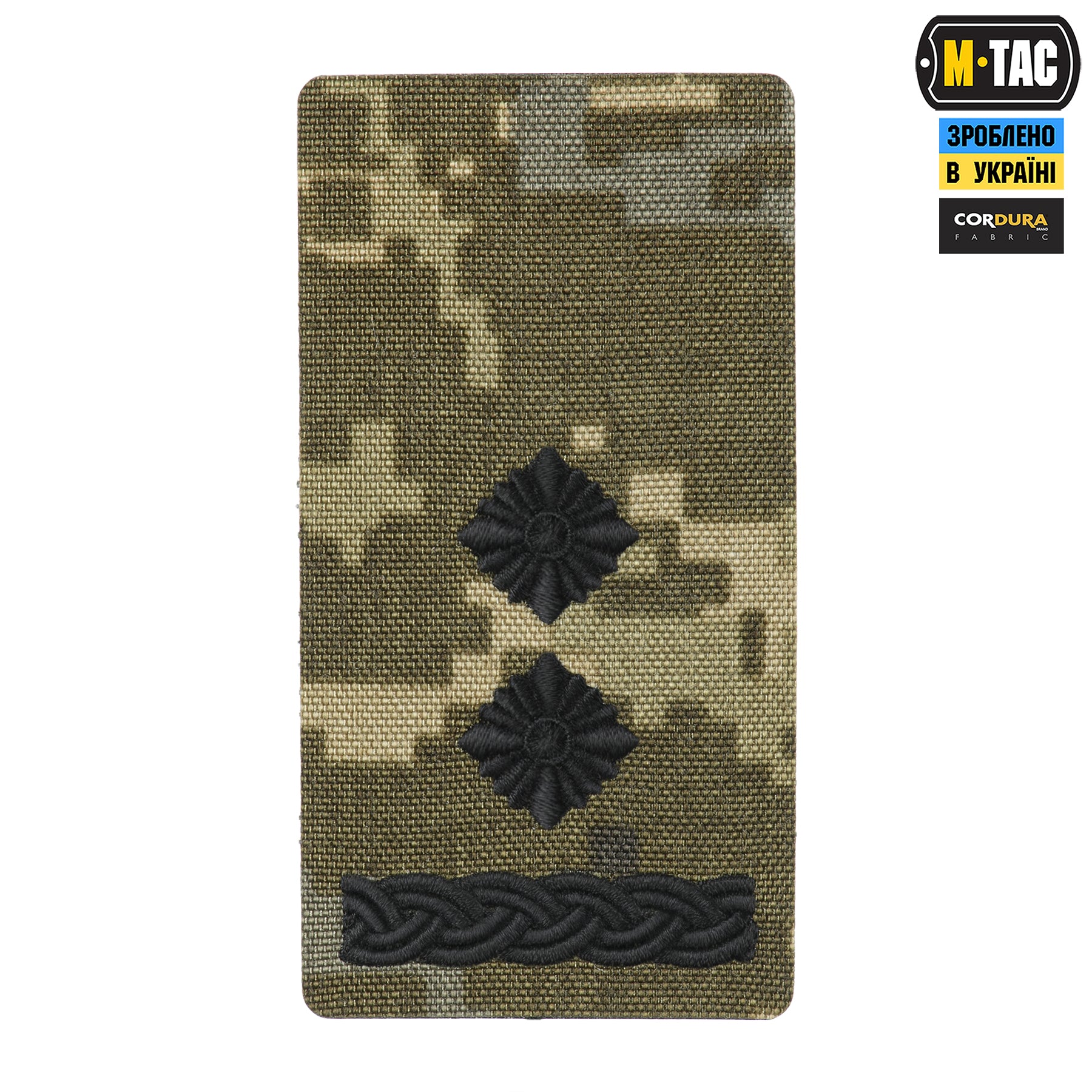 M-Tac погон на липучці Підполковник (вишивка) MM14