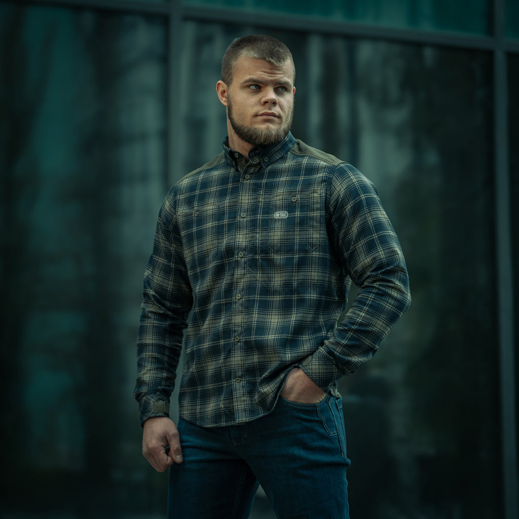 M-Tac сорочка Redneck Shirt Olive/Navy Blue