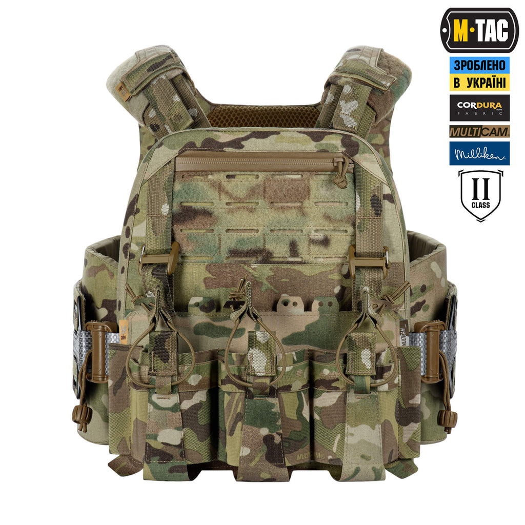 M-Tac плитоноска Cuirass Tiger Elite 2 клас захисту (розмір плити M) Multicam