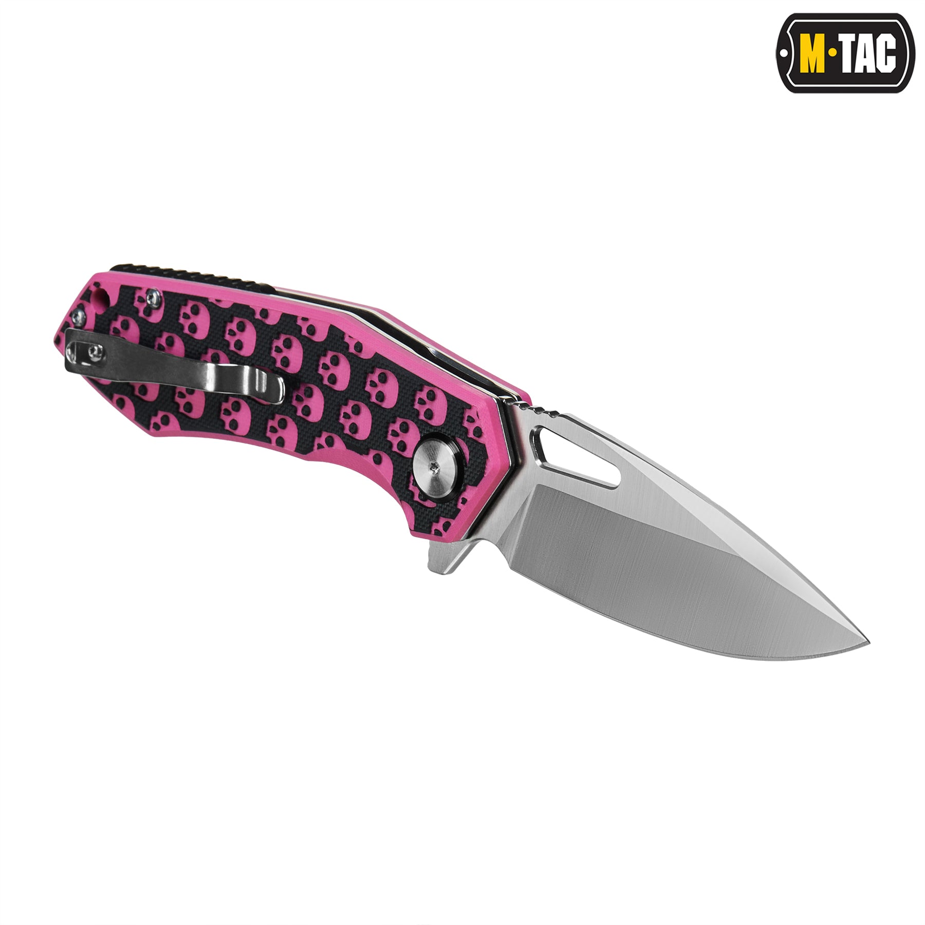 M-Tac ніж складний Type 12 Skull Black/Pink/Steel