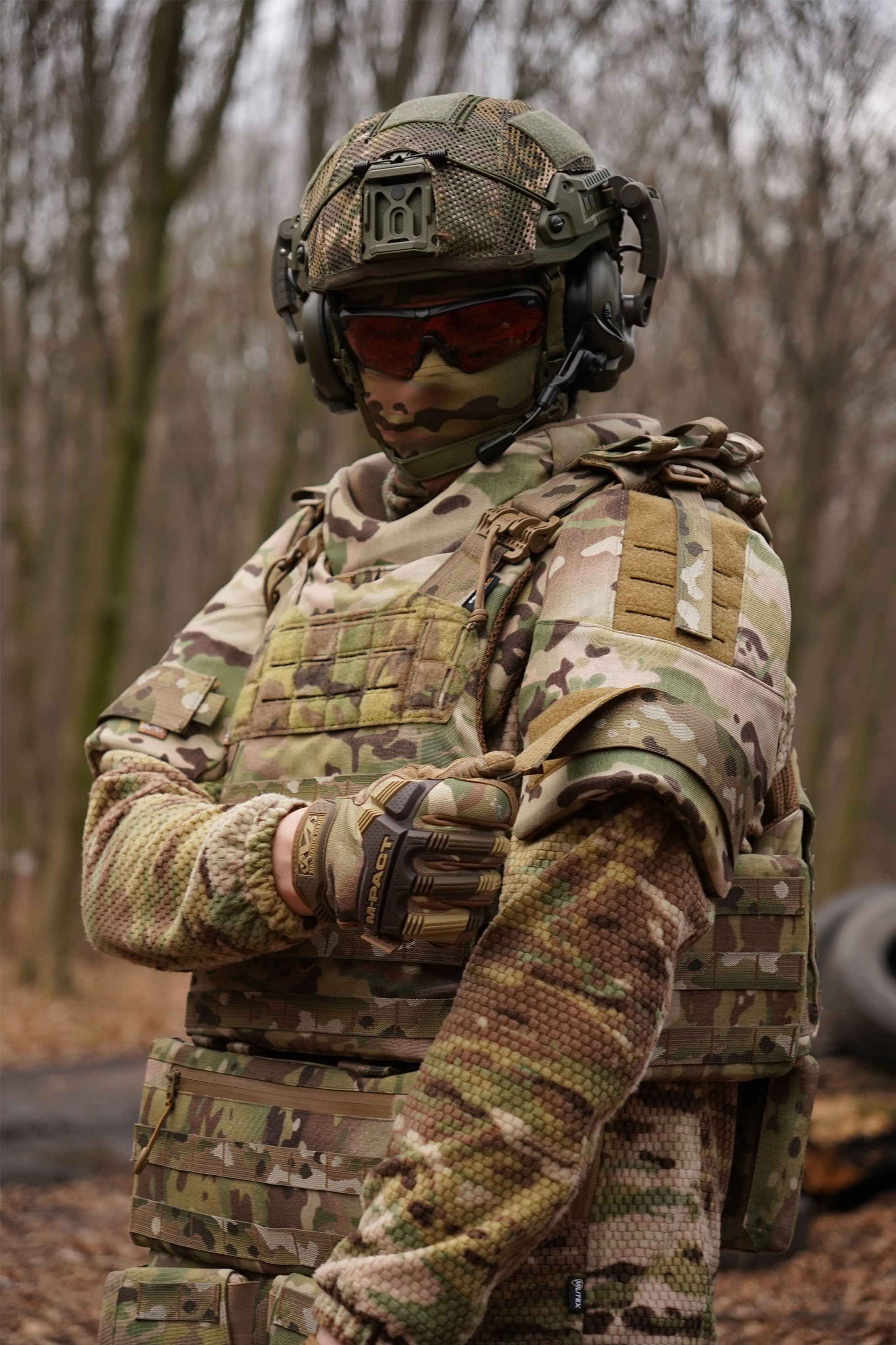 Захист плечей з балістичним пакетом 1 клас захисту Militex cordura USA Multicam