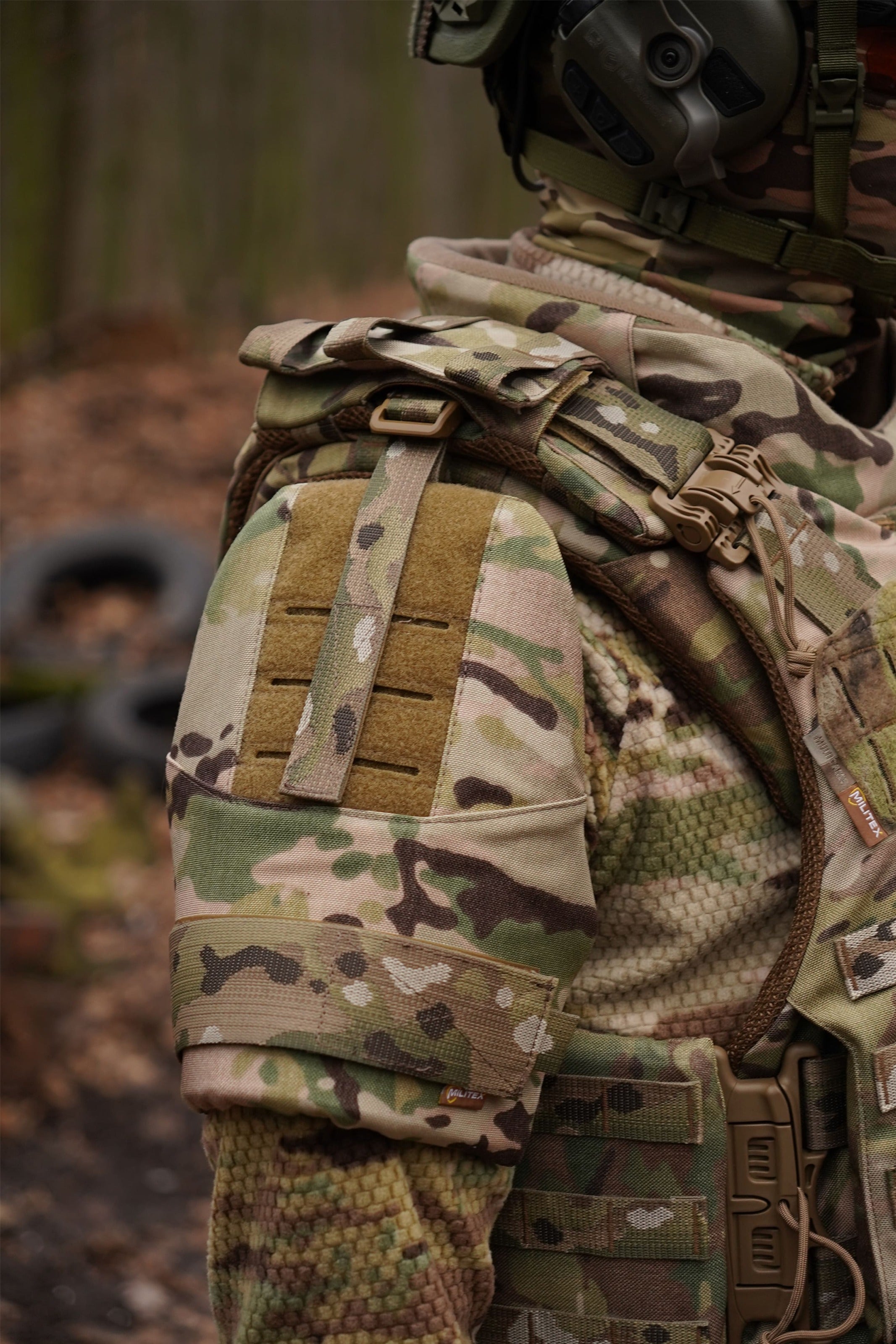 Захист плечей з балістичним захистом 2 клас Militex cordura USA Мультикам