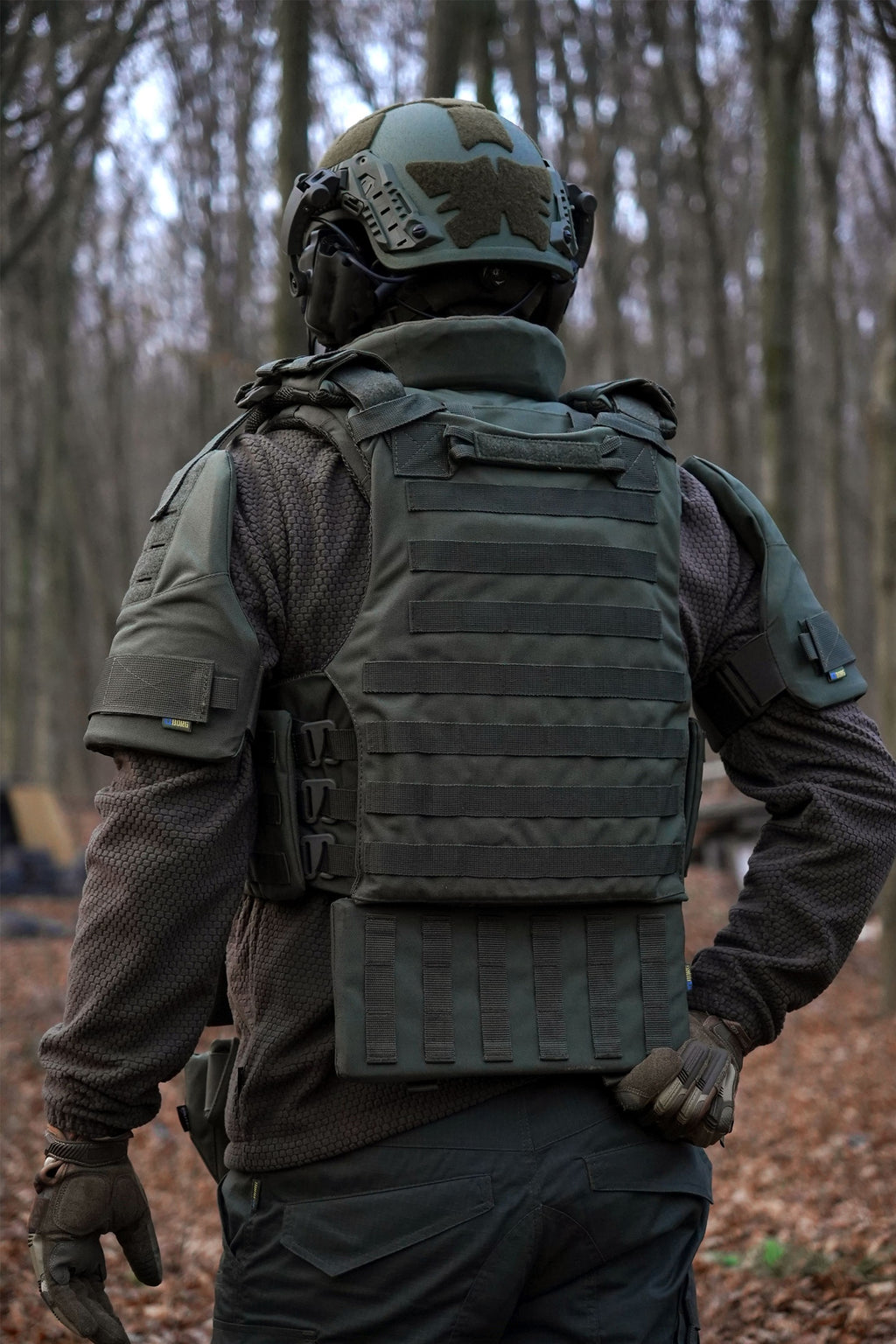 Захист шиї mod. 1 Kiborg з балістичним пакетом Militex Khaki