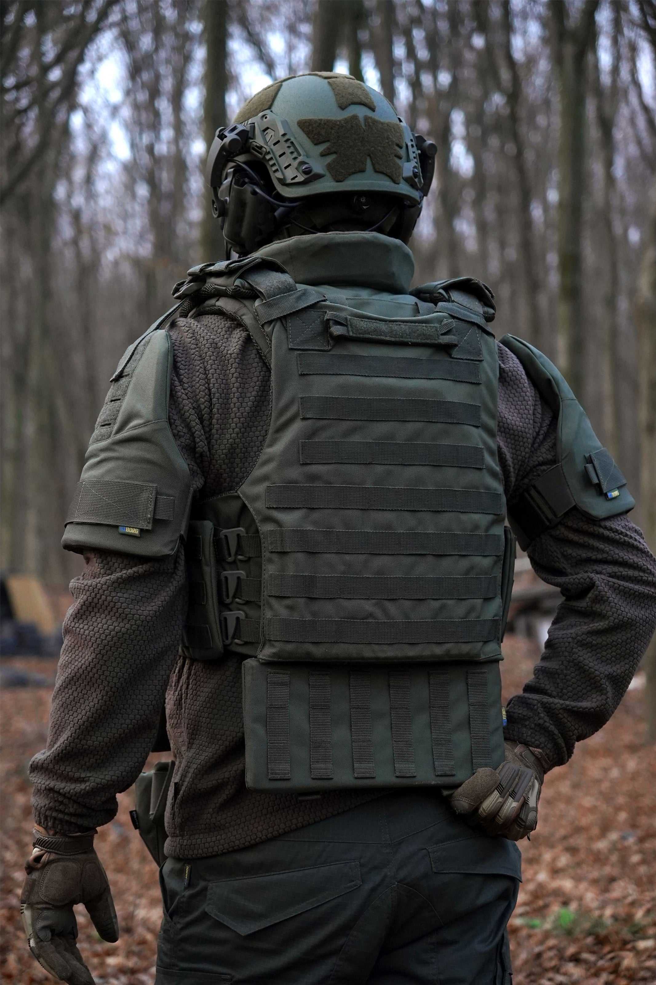 Захист шиї mod. 1 Kiborg з балістичним пакетом Militex Khaki