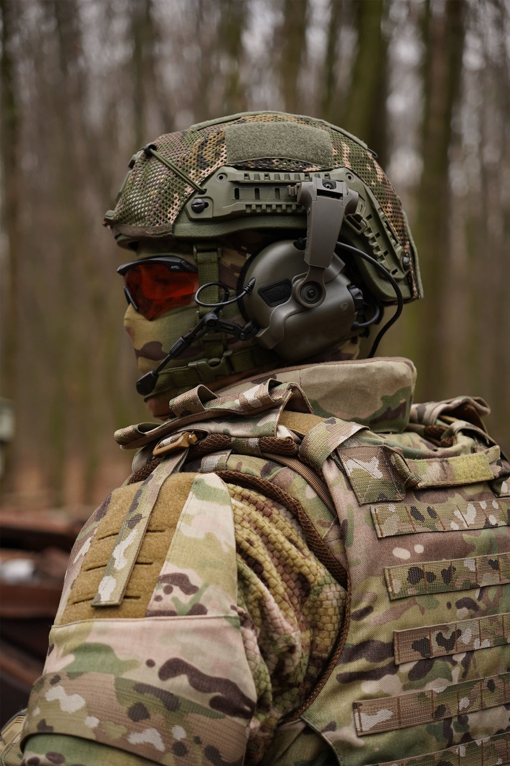Захист шиї mod. 1 з балістичним захистом 2 клас Militex cordura USA Мультикам