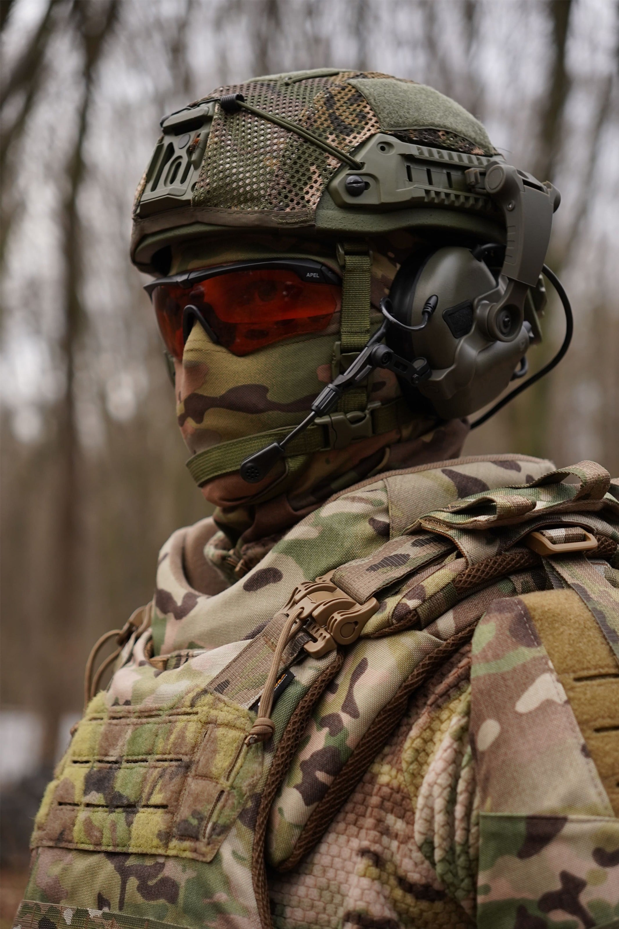 Захист шиї mod. 1 з балістичним захистом 2 клас Militex cordura USA Мультикам
