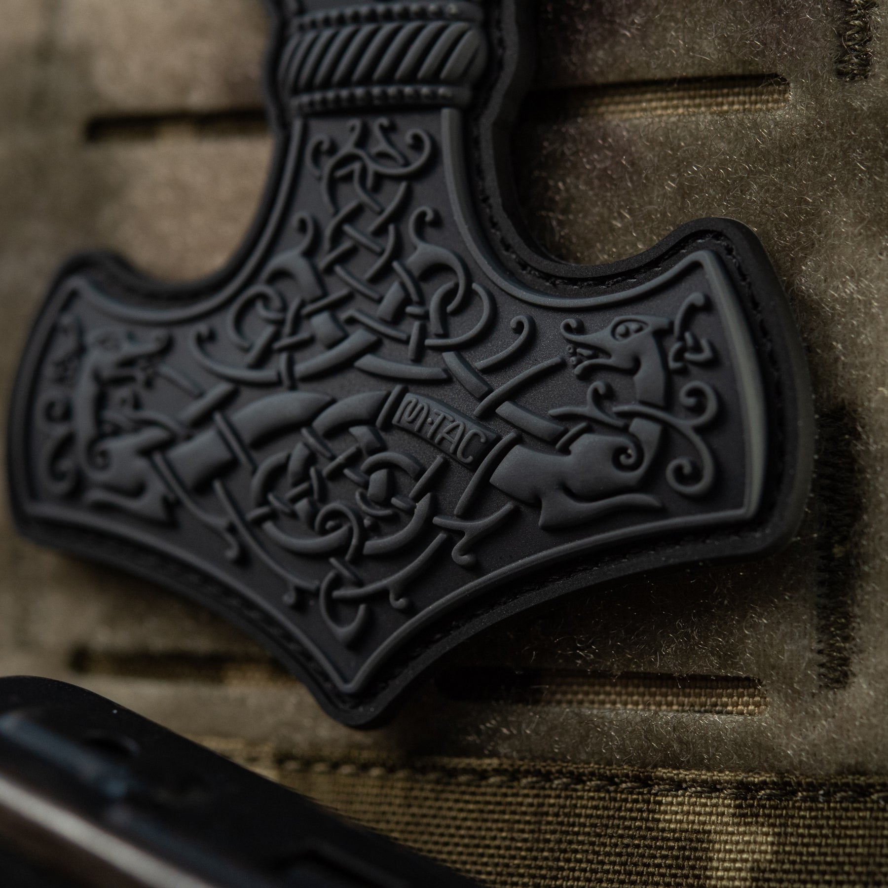 M-Tac нашивка Mjölnir Large PVC Grey