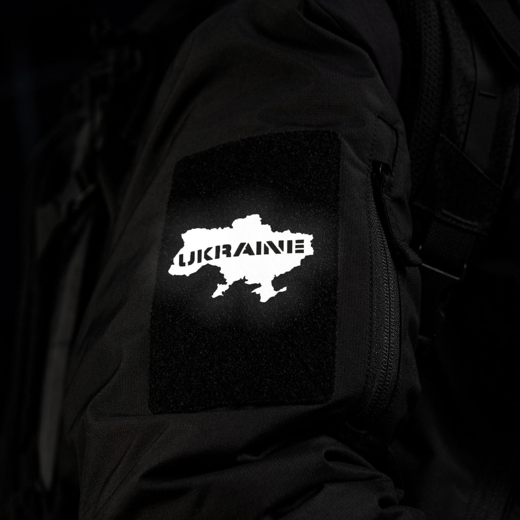 M-Tac нашивка Ukraine (контур) скрізна Laser Cut світловідбиваюча