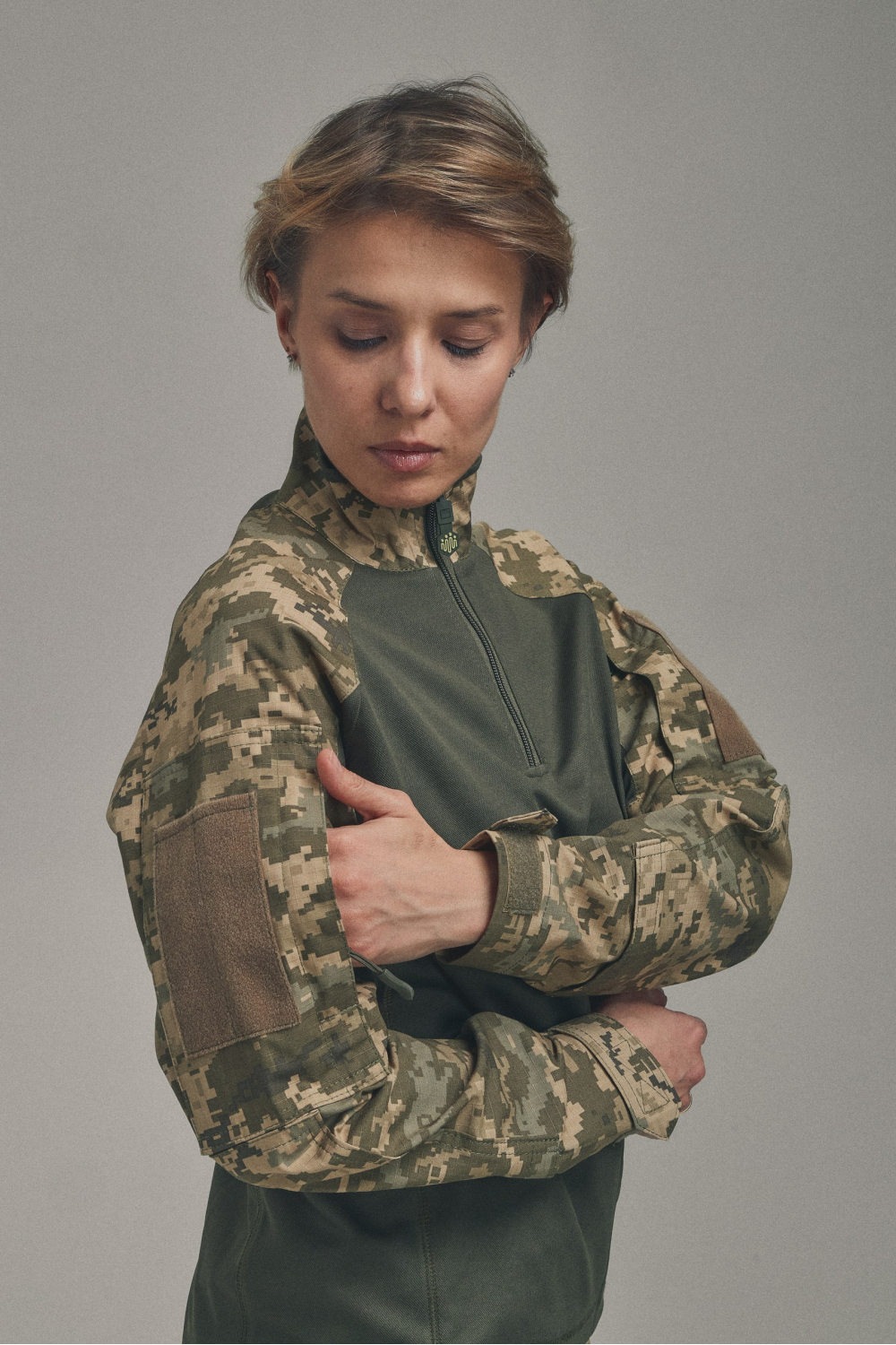 Жіноча бойова сорочка UBACS для бронежилета Піксель/Хакі
