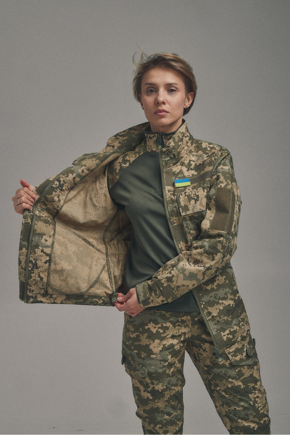 Жіноча тактична куртка FC Combat Fit, піксель