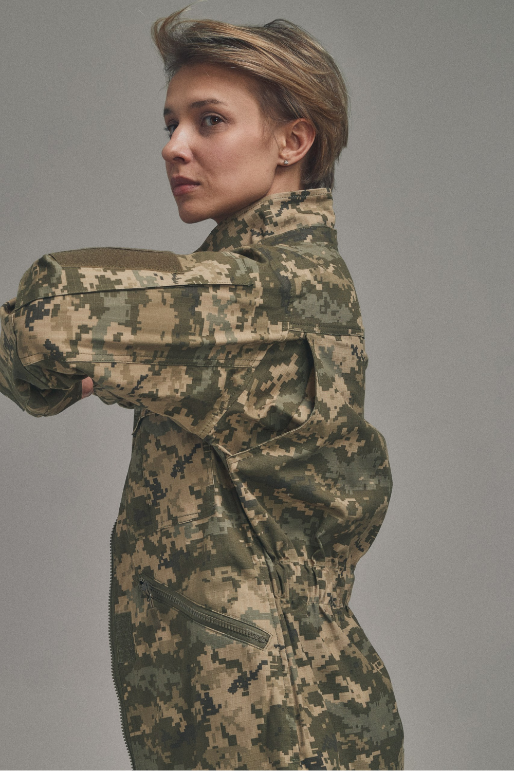 Жіноча тактична куртка FC Combat Fit, піксель