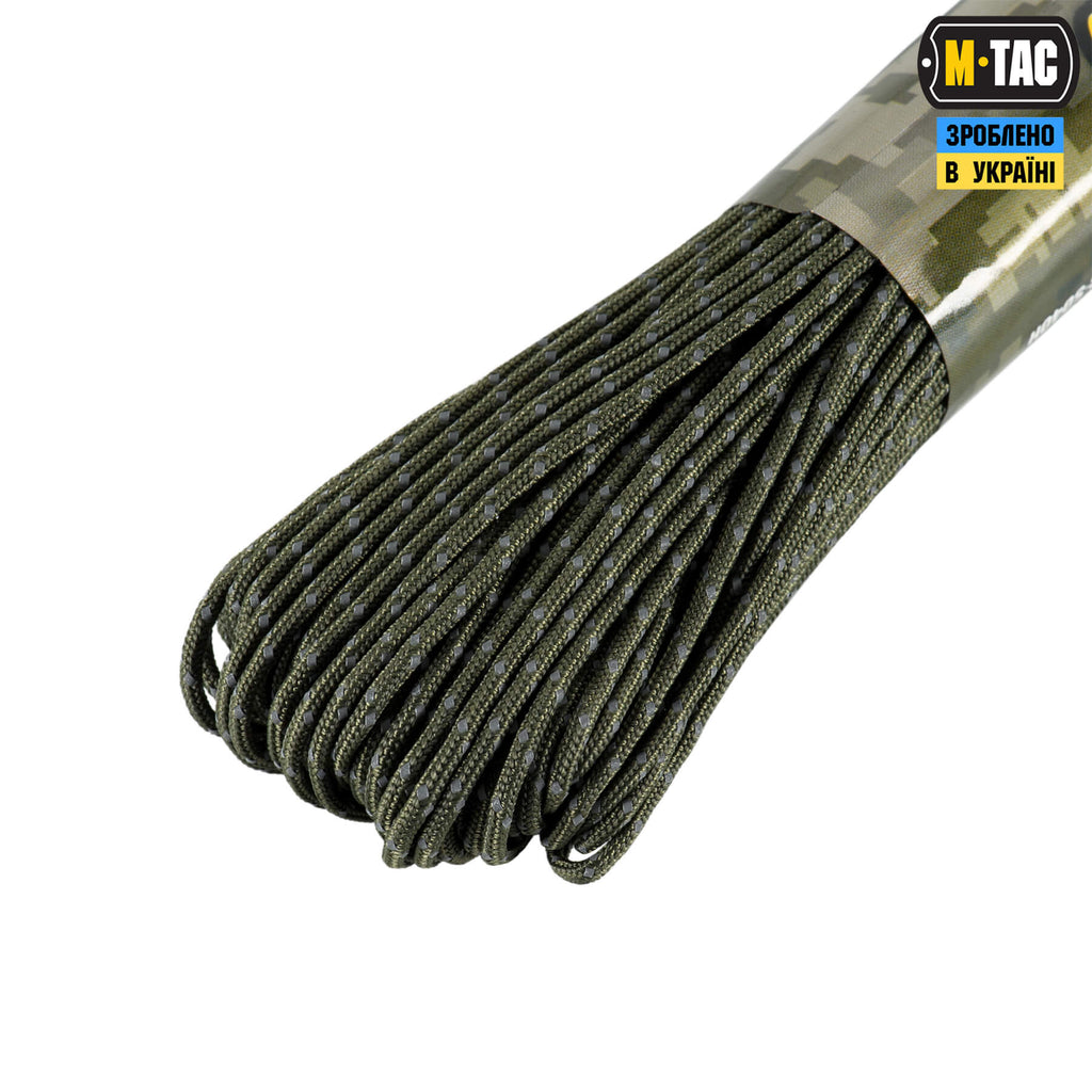 M-Tac паракорд Minicord Mil-Spec 30m Ranger Green Reflective