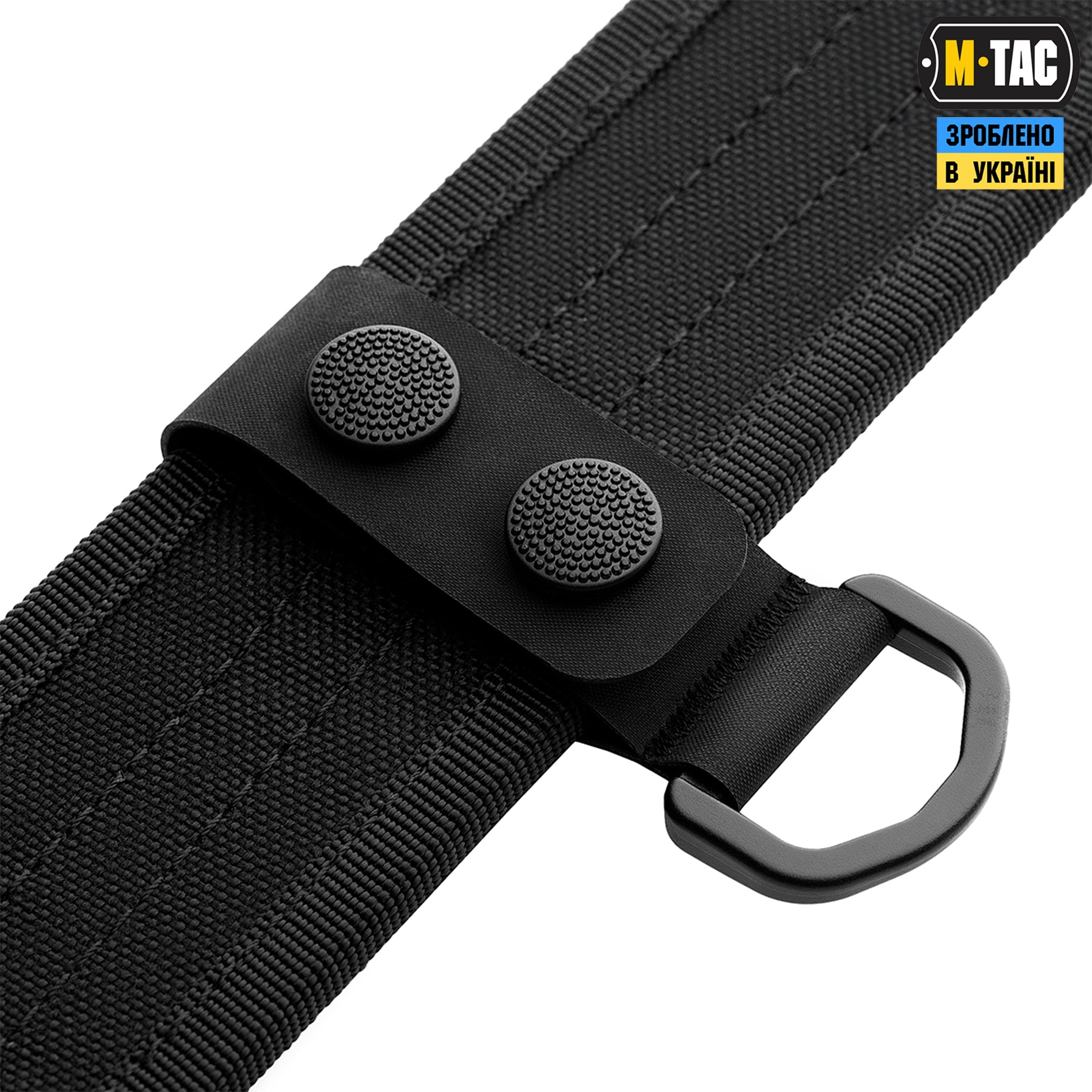 M-Tac кріплення з D-кільцем на тактичний ремінь (2 шт) Black