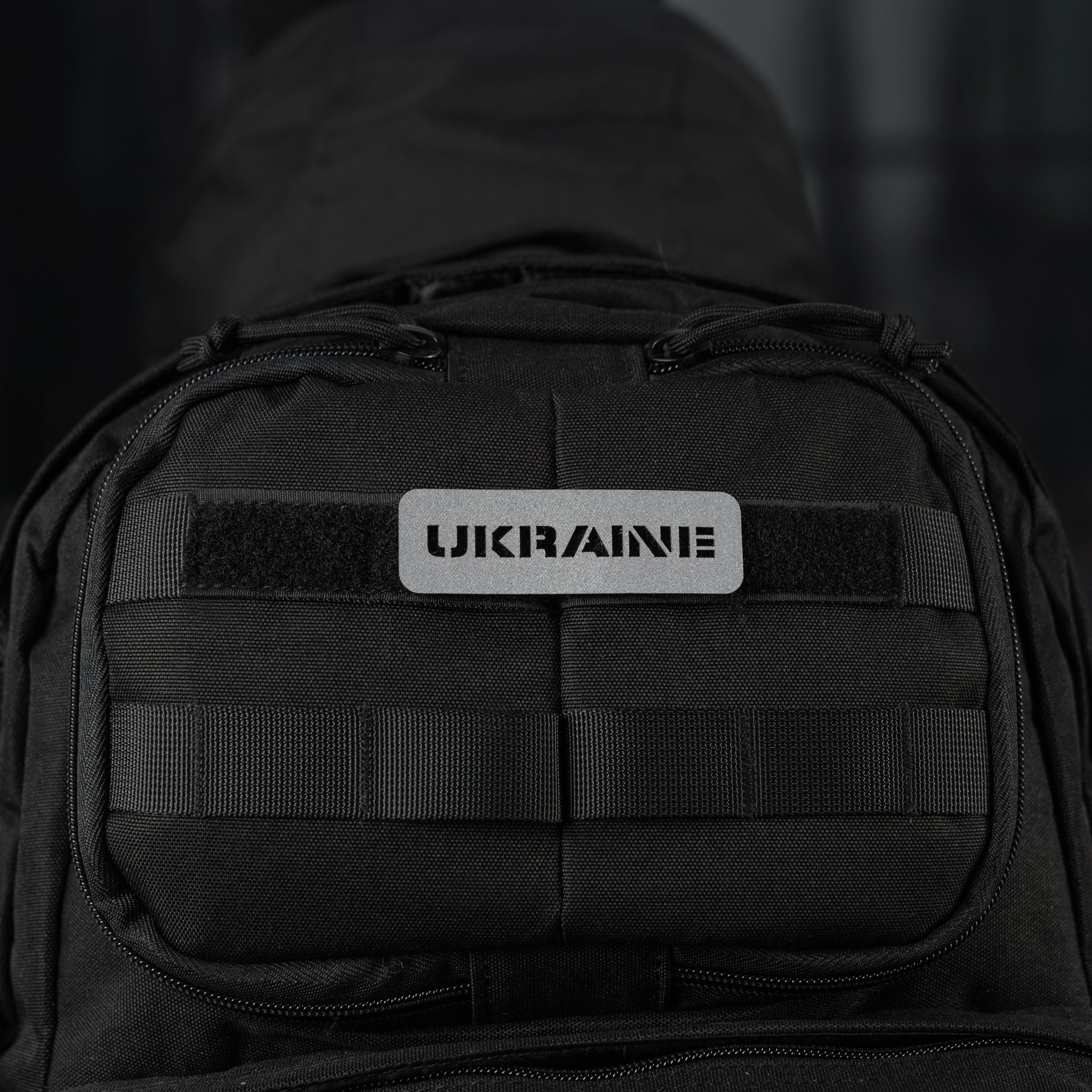 M-Tac нашивка Ukraine скрізна 25х80 Laser Cut Dark Grey/GID