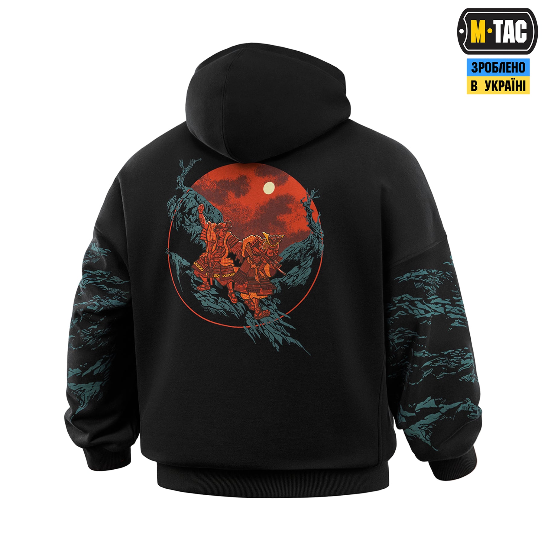M-Tac кофта Hoodie Two samurai Oversize Cotton Hard Black