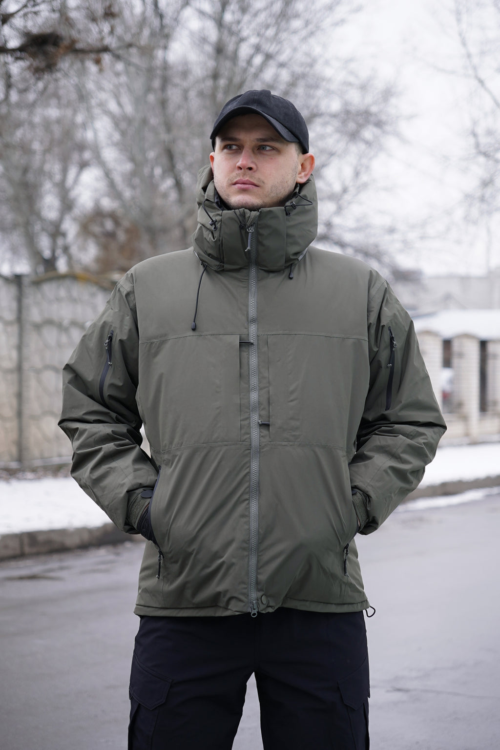 Зимова утеплена тактична куртка Archon Husky Extreme Єврозима (хакі)