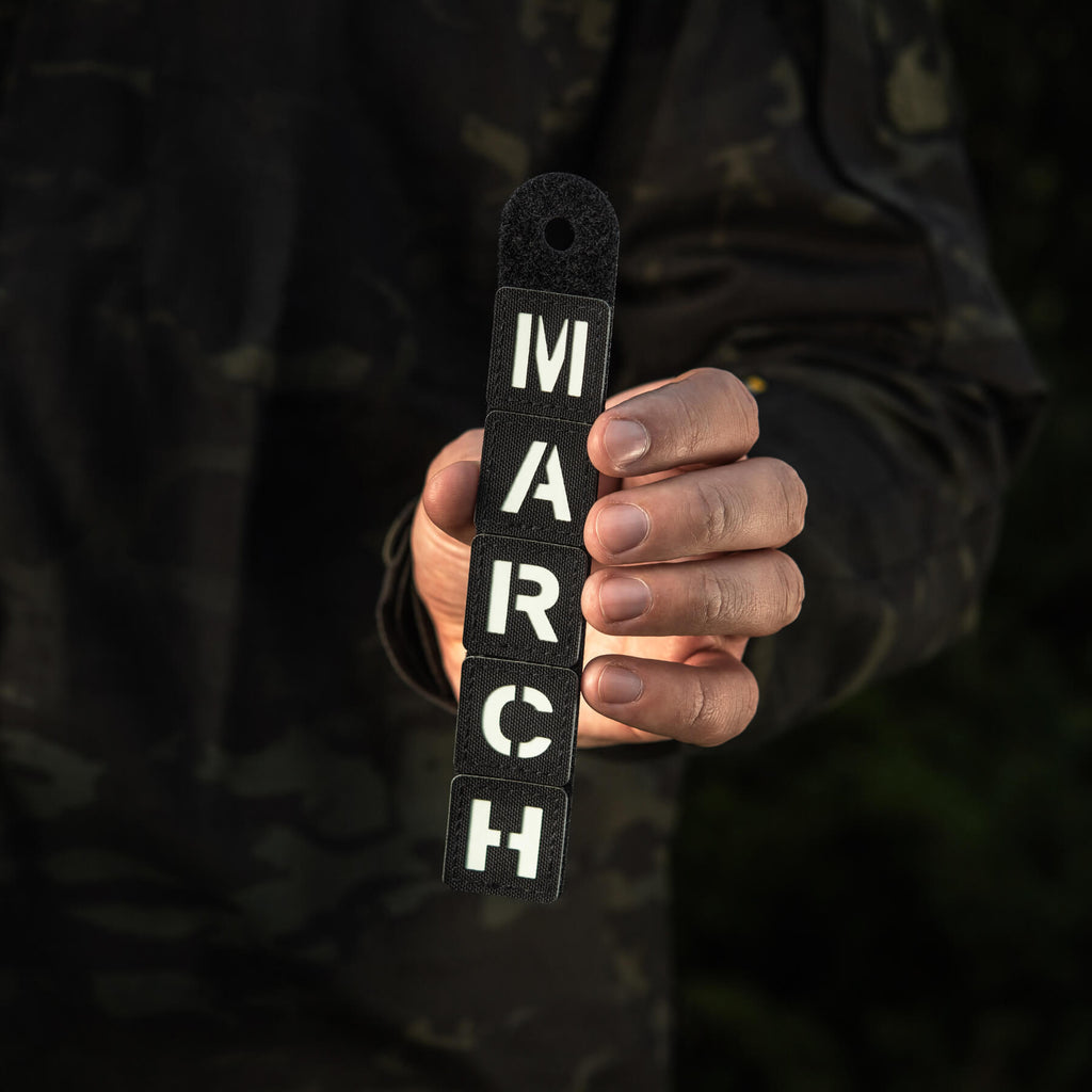 M-Tac нашивка MARCH Black/GID