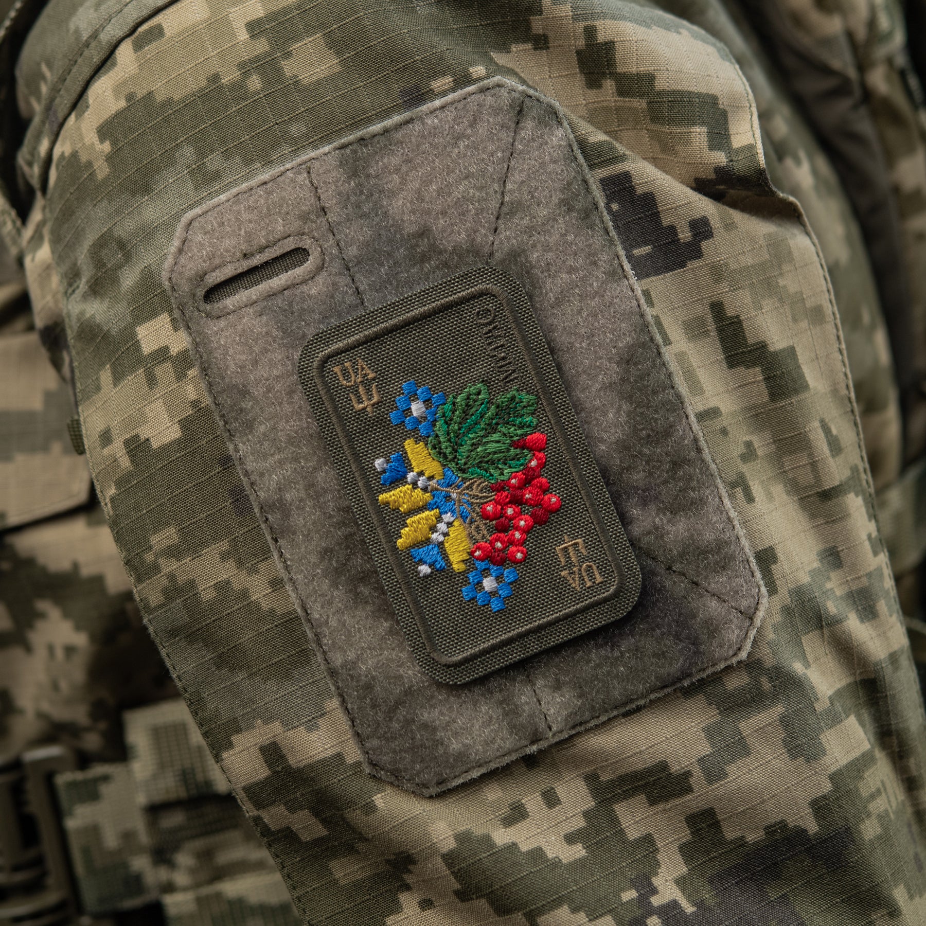 M-Tac нашивка Орнамент Калина (вишивка) Ranger Green